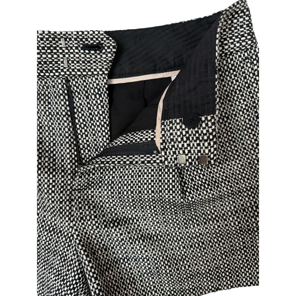 Banana Republic Boucle Shorts Women 0 Petite Black White‎ Tweed Lined Tailored - Picture 7 of 10
